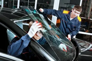 Auto glass repair and replacement at the Midtown Glass Atlanta shop